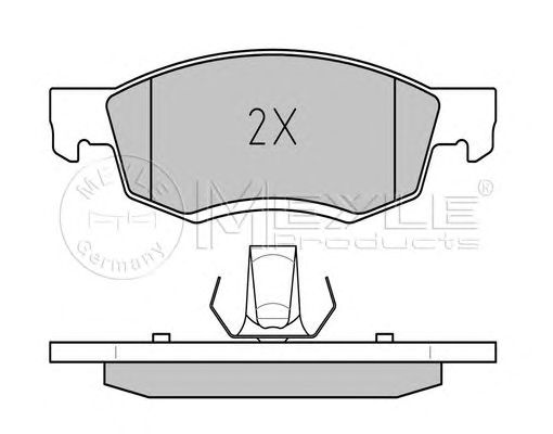 set placute frana,frana disc DACIA LOGAN MCV/EXPRESS/DUSTE