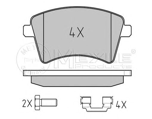 set placute frana,frana disc RENAULT KANGOO 08-