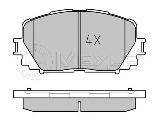 set placute frana,frana disc TOYOTA YARIS 06- JAPAN