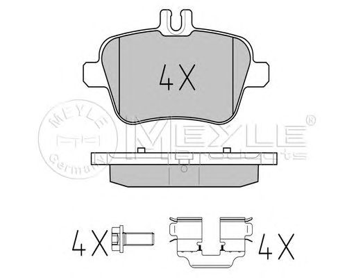 set placute frana,frana disc MERCEDES-BENZ W176/W246 A-CLASSE/B-CLASSE 11-/CLA/GLA 13-