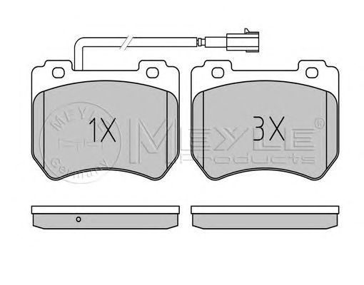 set placute frana,frana disc ALFA ROMEO 159 05- 1,8-2,2 BREMB