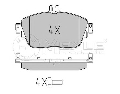 set placute frana,frana disc MERCEDES-BENZ W176/W246 A-CLASSE/B-CLASSE 11-