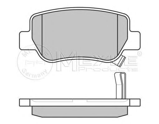 set placute frana,frana disc TOYOTA AVENSIS 09- SEDAN/COMBI