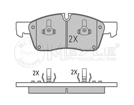 set placute frana,frana disc MERCEDES-BENZ W166/X166 11-