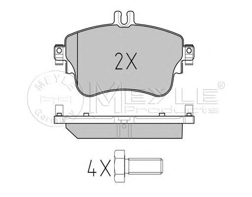 set placute frana,frana disc MERCEDES-BENZ W176/W246 A-CLASSE/B-CLASSE 11-