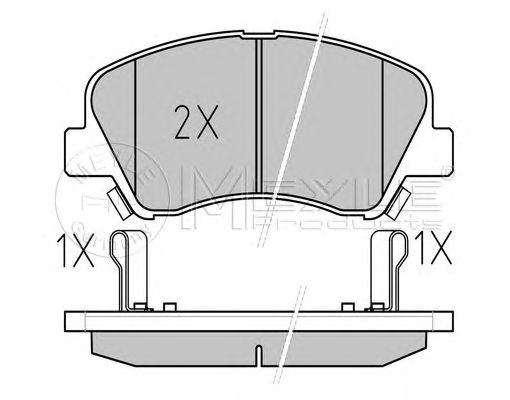 set placute frana,frana disc KIA RIO 11-/ACCENT 10-