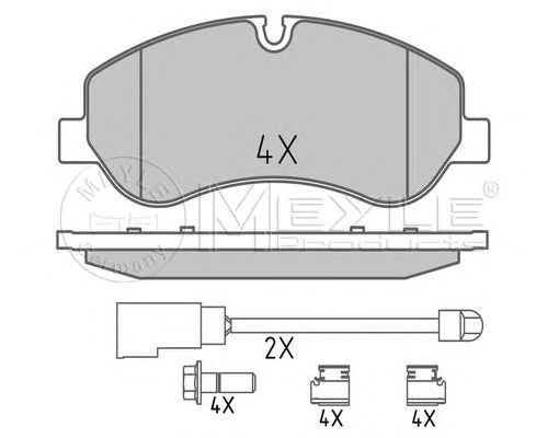 set placute frana,frana disc FORD TRANSIT 2,2 TDCI 12-