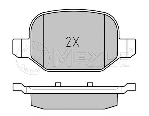 set placute frana,frana disc FIAT 500L 12-