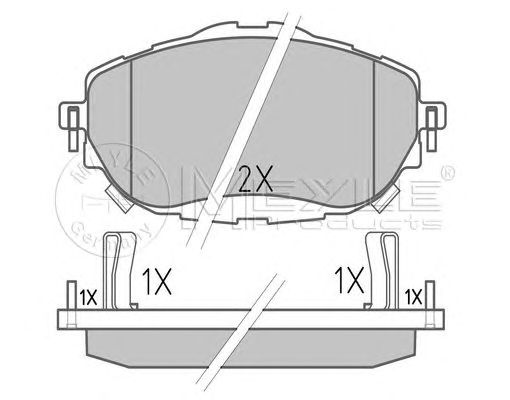 set placute frana,frana disc TOYOTA AURIS/COROLLA 12-