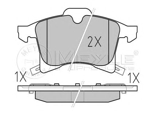 set placute frana,frana disc OPEL MERIVA 1,6-1,8 03