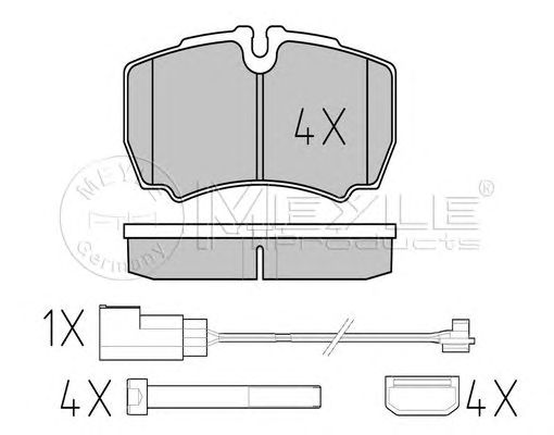 set placute frana,frana disc FORD TRANSIT 06-DMC 3,5T