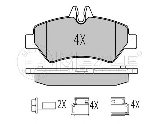 set placute frana,frana disc MERCEDES-BENZ SPRINTER 06-