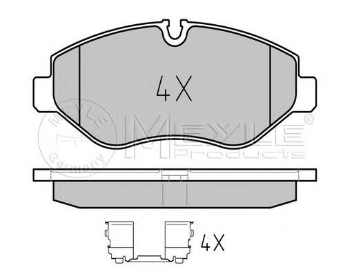 set placute frana,frana disc MERCEDES-BENZ SPRINTER 06-