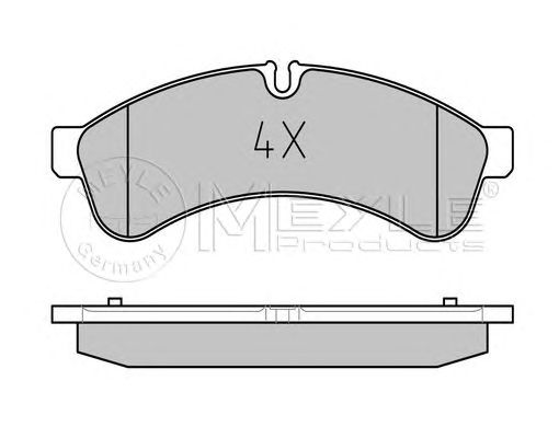 set placute frana,frana disc IVECO DAILY 06-14