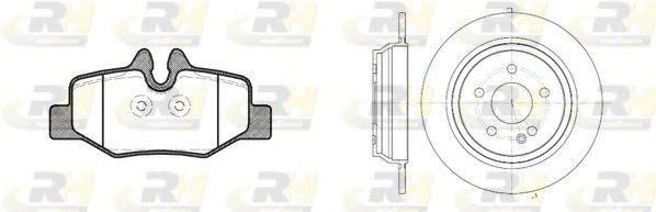 Set frana, frana disc