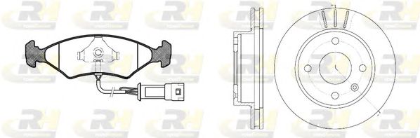 Set frana, frana disc