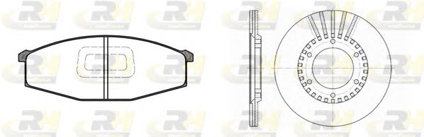 Set frana, frana disc