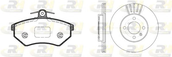 Set frana, frana disc