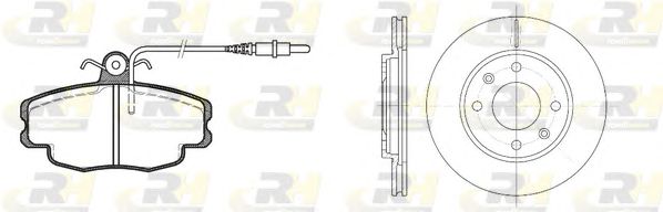 Set frana, frana disc