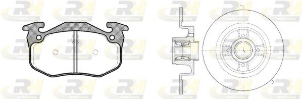 Set frana, frana disc