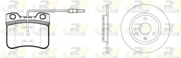 Set frana, frana disc