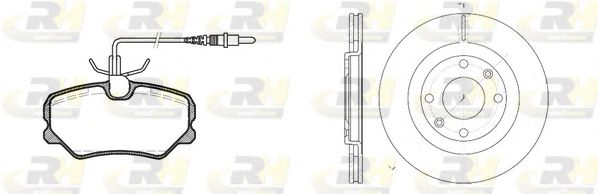 Set frana, frana disc