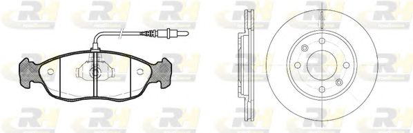 Set frana, frana disc