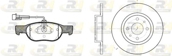 Set frana, frana disc