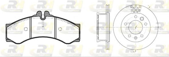 Set frana, frana disc