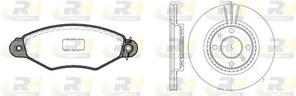 Set frana, frana disc