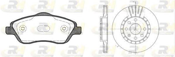 Set frana, frana disc