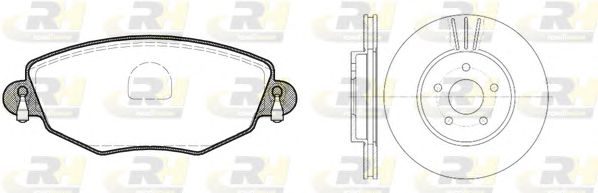 Set frana, frana disc