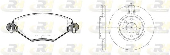 Set frana, frana disc