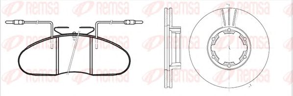 Set frana, frana disc