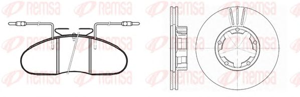 Set frana, frana disc