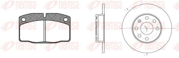 Set frana, frana disc