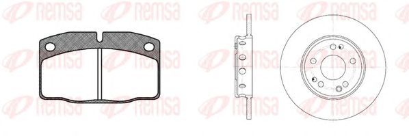 Set frana, frana disc