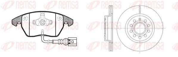 Set frana, frana disc