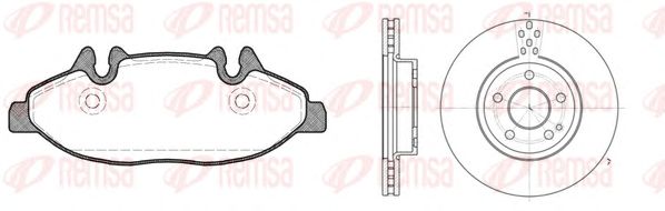 Set frana, frana disc