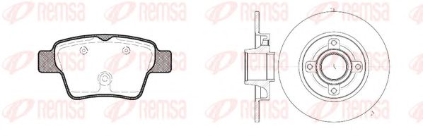 Set frana, frana disc