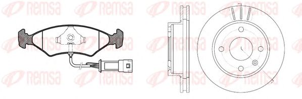 Set frana, frana disc