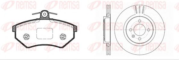 Set frana, frana disc