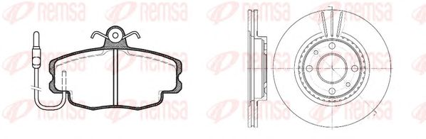 Set frana, frana disc