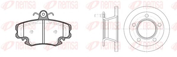 Set frana, frana disc