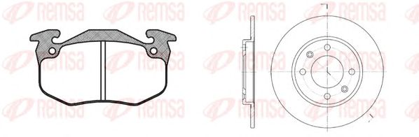 Set frana, frana disc