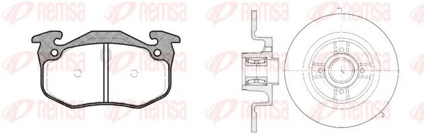 Set frana, frana disc