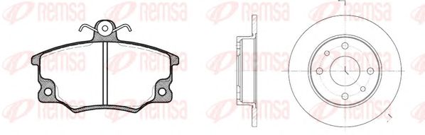 Set frana, frana disc