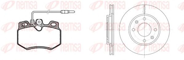 Set frana, frana disc