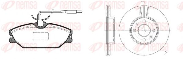 Set frana, frana disc