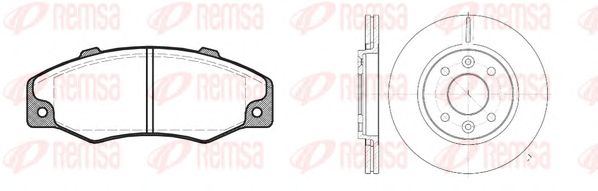 Set frana, frana disc